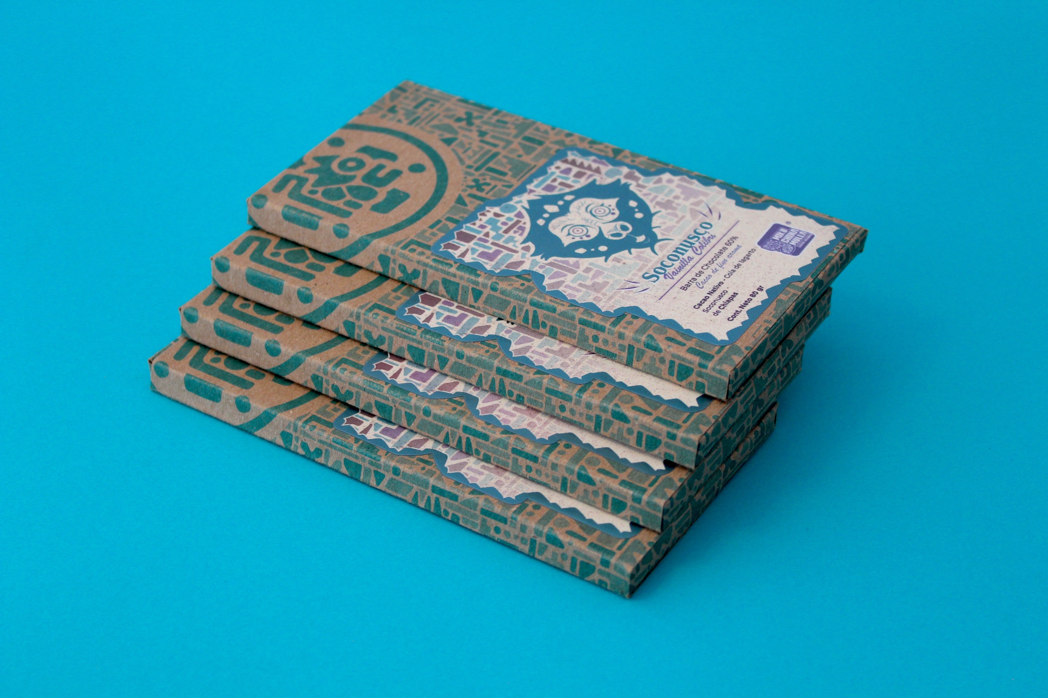 Chocolate al 60% cacao nativo de real Soconusco infusionado con vainilla Oaxaqueña