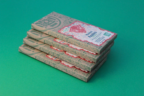 Barra de chocolate amargo 85% cacao trinitario con café