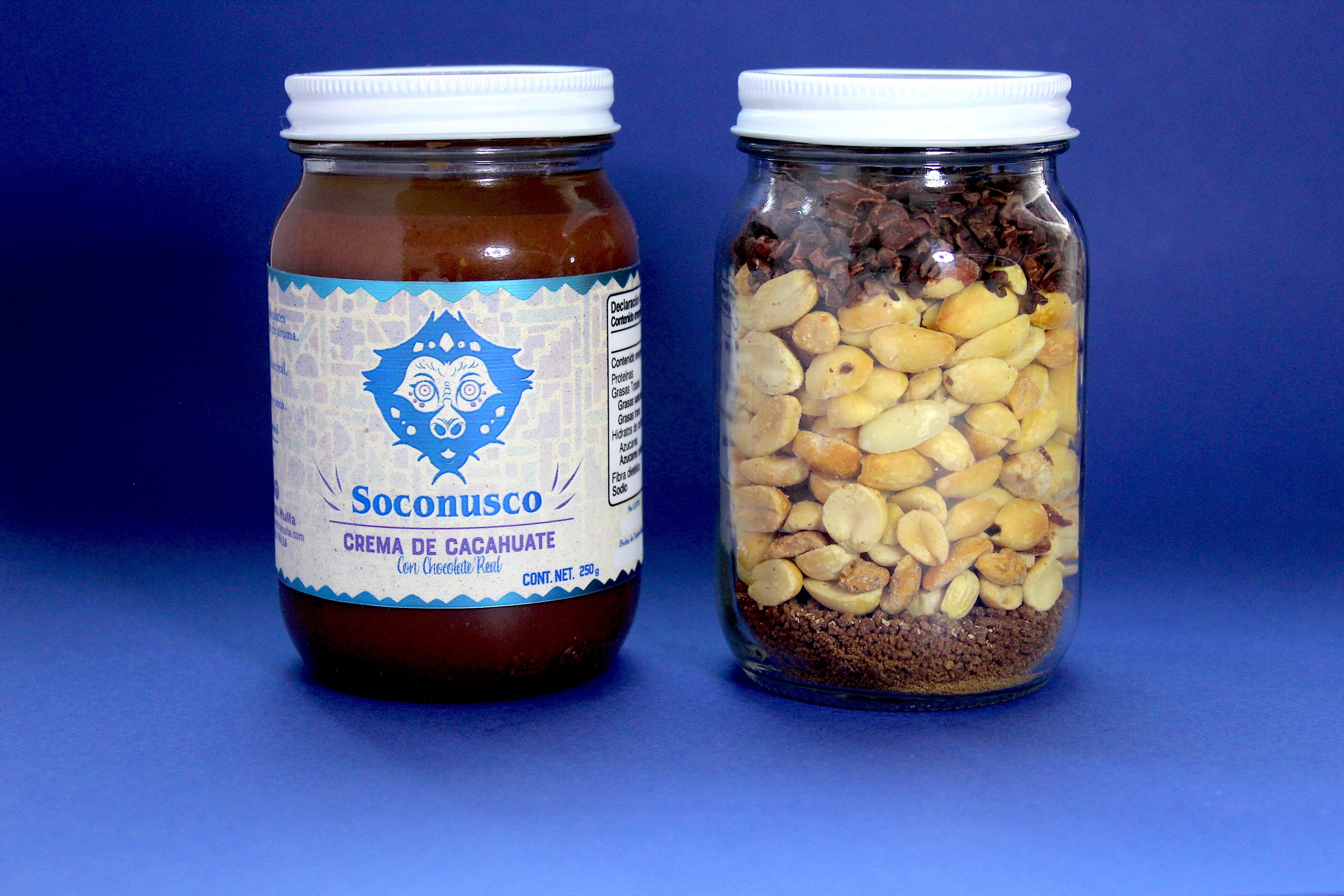 Crema de cacahuate con chocolate de soconusco, chiapas