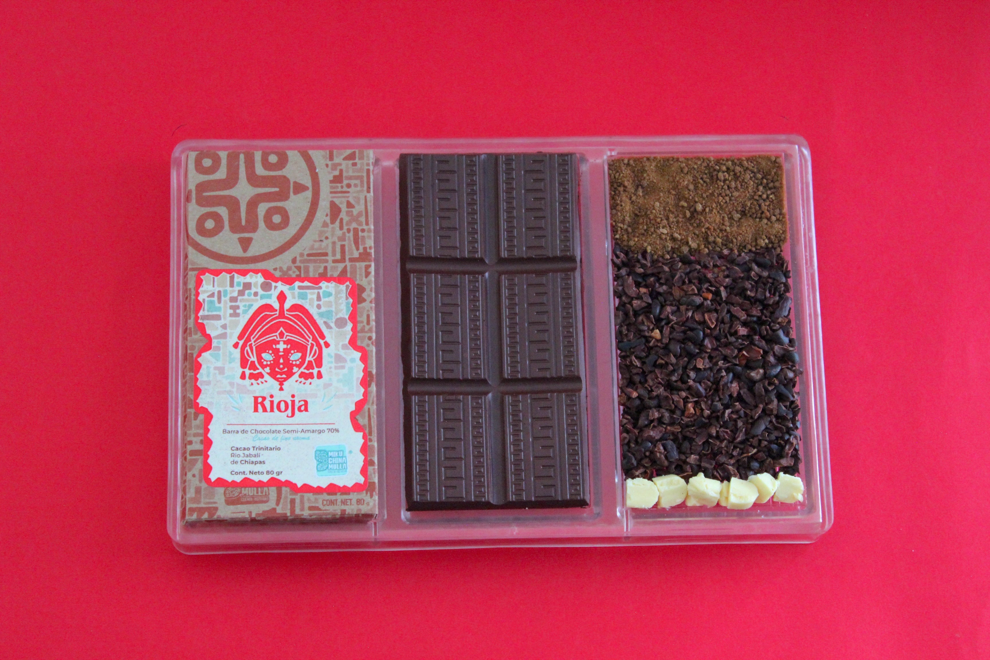 Chocolate semi amargo al 70% cacao trinitario de Comalcalco Tabasco